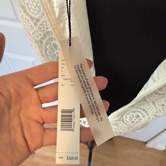 Elie Tahari Elegant White Lace Women's Top - Picture 9 of 11